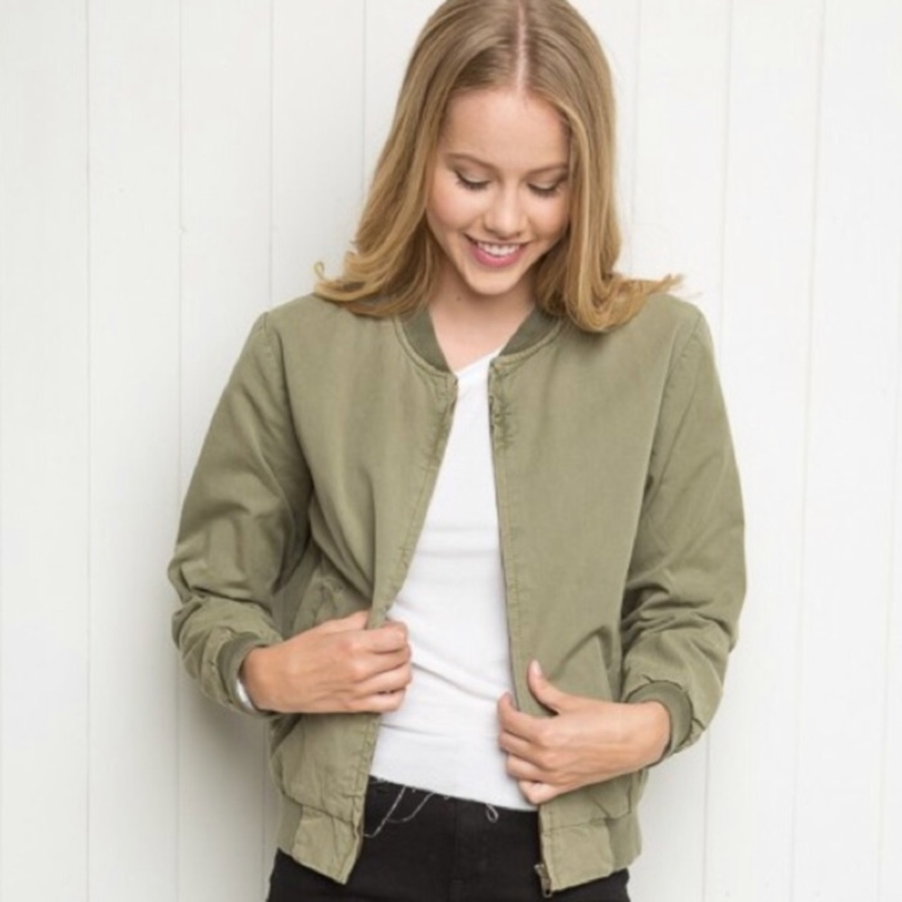 Brandy Army Green Bomber